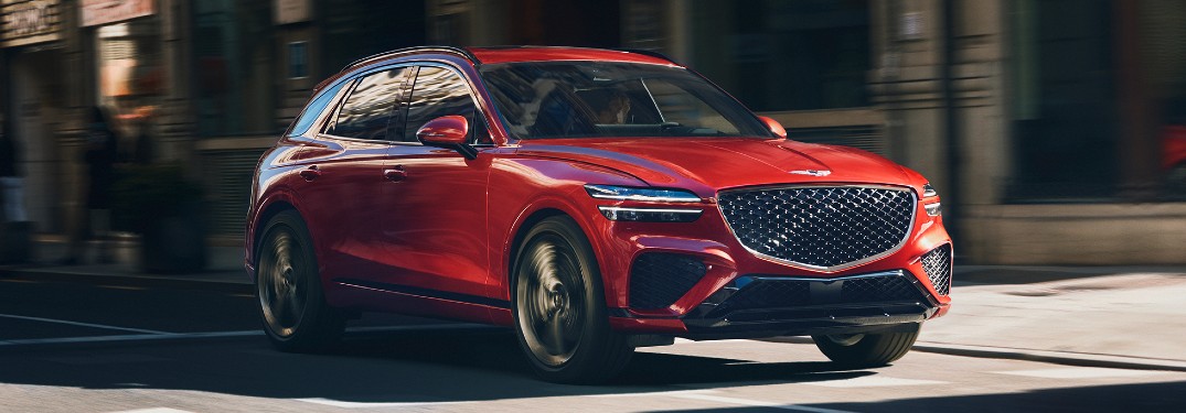 2022 Genesis GV70 on a road