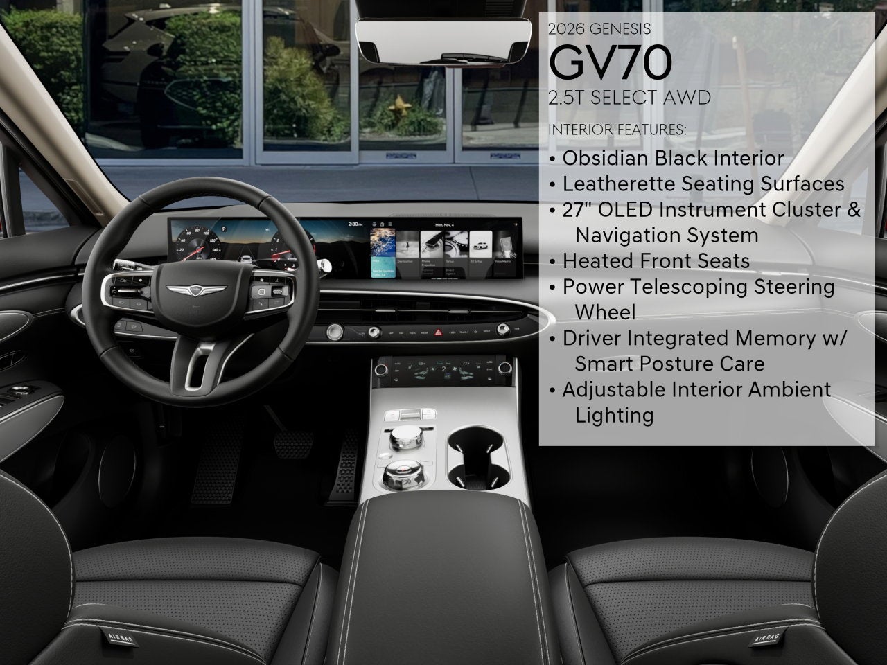 2026 Genesis GV70 2.5T SELECT