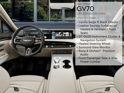 2026 Genesis GV70 2.5T Advanced
