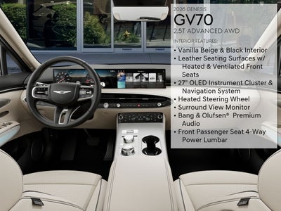 2026 Genesis GV70 2.5T ADVANCED