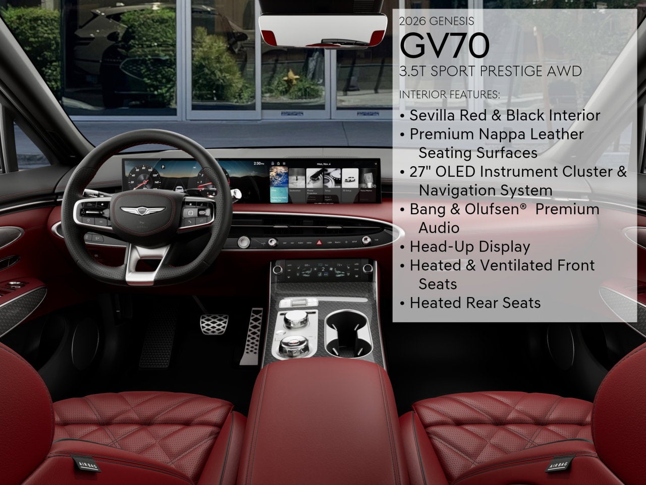2026 Genesis GV70 3.5T SPORT PRESTIGE