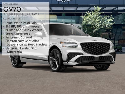 2026 Genesis GV70 3.5T SPORT PRESTIGE