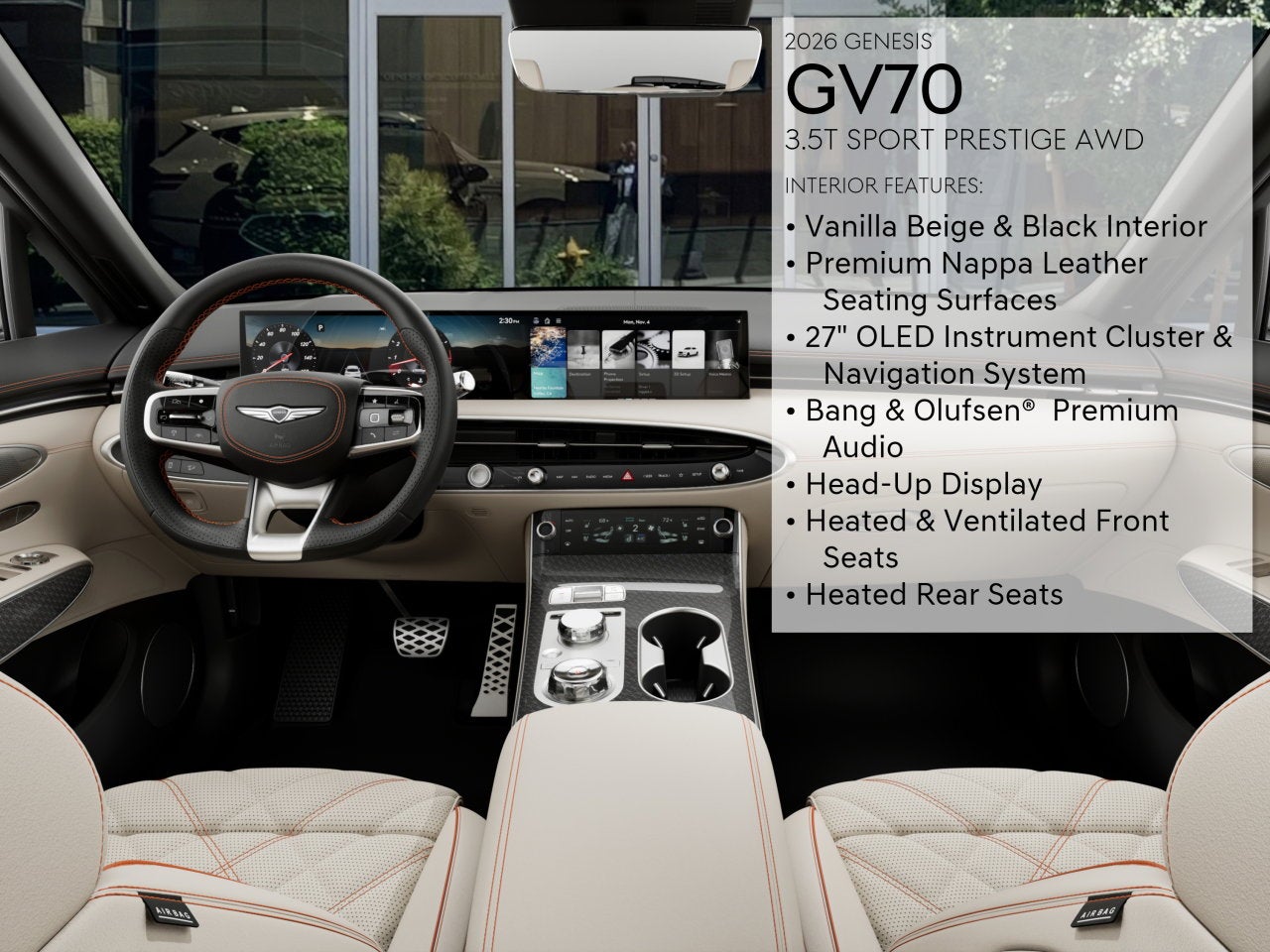 2026 Genesis GV70 3.5T SPORT PRESTIGE