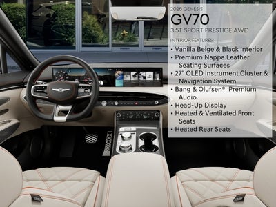 2026 Genesis GV70 3.5T Sport Prestige