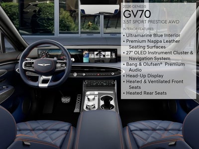 2026 Genesis GV70 3.5T SPORT PRESTIGE