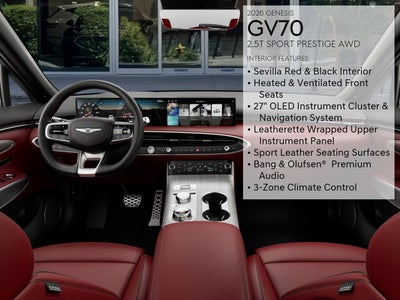 2026 Genesis GV70 2.5T SPORT PRESTIGE