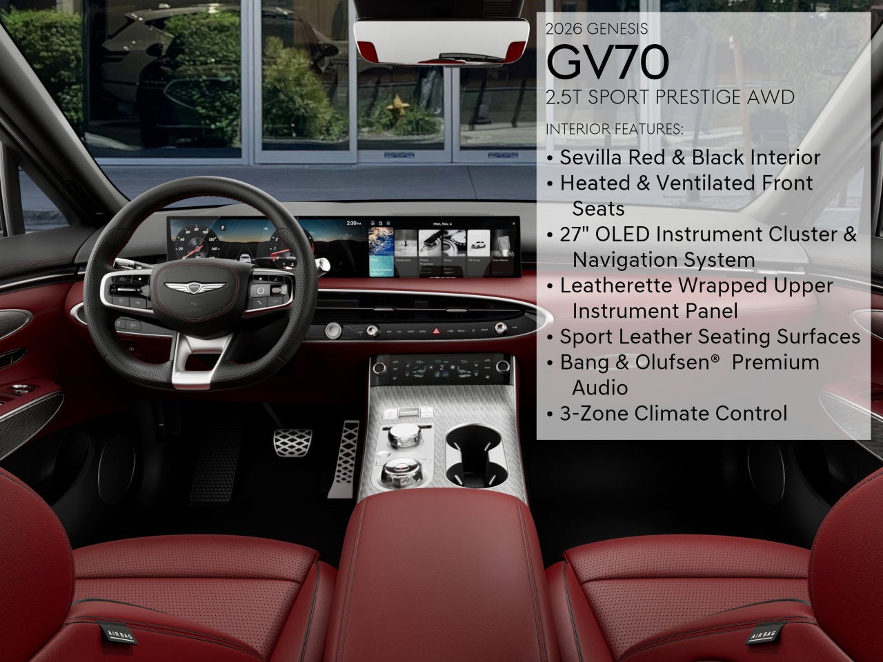 2026 Genesis GV70 2.5T SPORT PRESTIGE