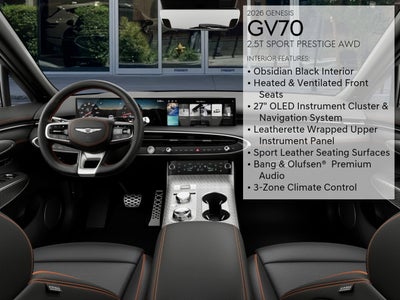 2026 Genesis GV70 2.5T Sport Prestige