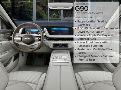 2026 Genesis G90 3.5T E-SC MHEV