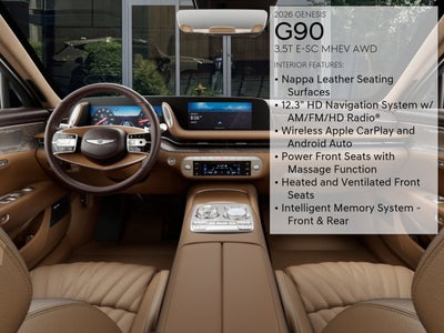 2026 Genesis G90 3.5T E-SC MHEV