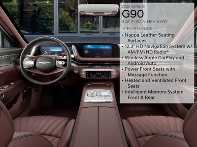 2026 Genesis G90 3.5T E-SC MHEV