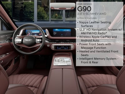 2026 Genesis G90 3.5T E-SC MHEV