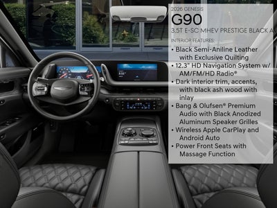 2026 Genesis G90 3.5T E-SC MHEV PRESTIGE BLACK