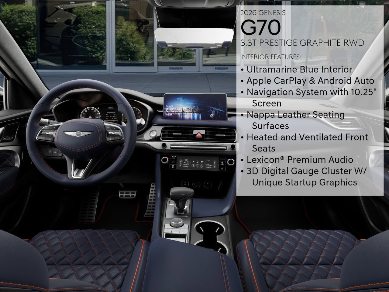 2026 Genesis G70 3.3T PRESTIGE GRAPHITE