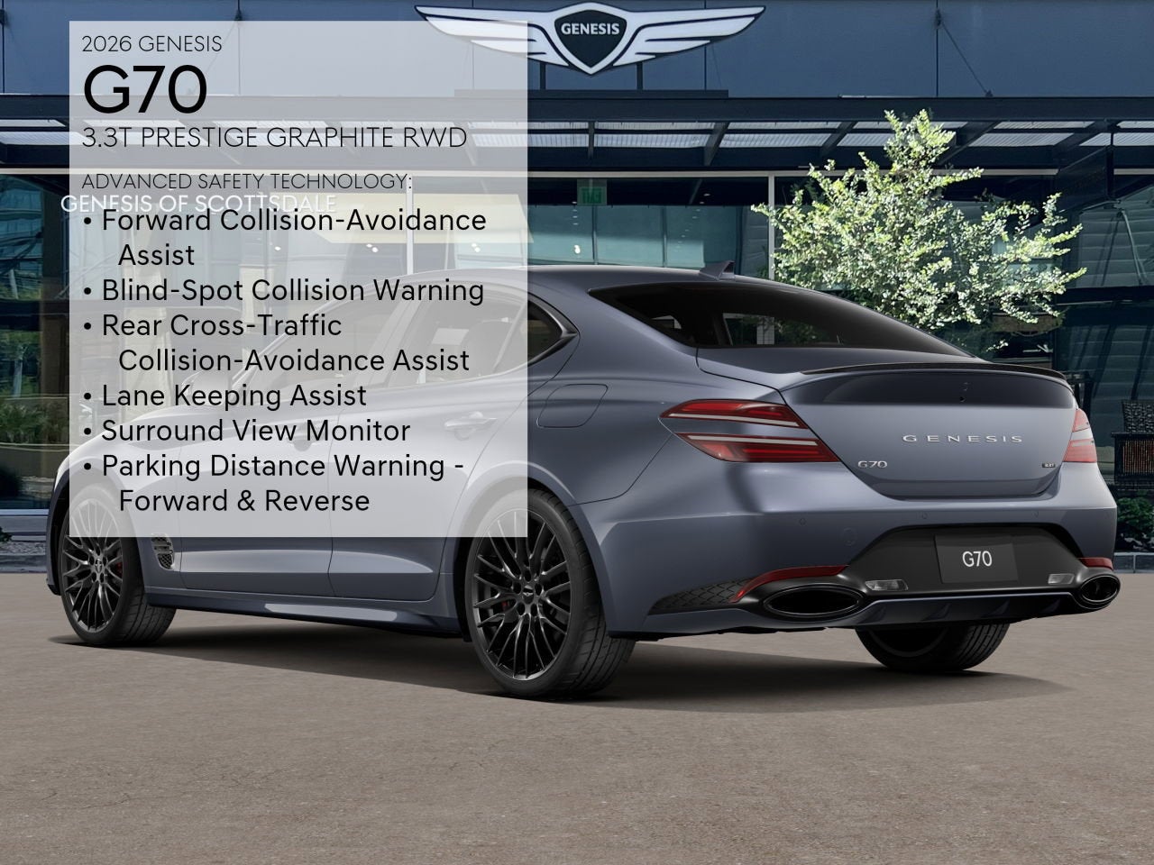 2026 Genesis G70 3.3T PRESTIGE GRAPHITE