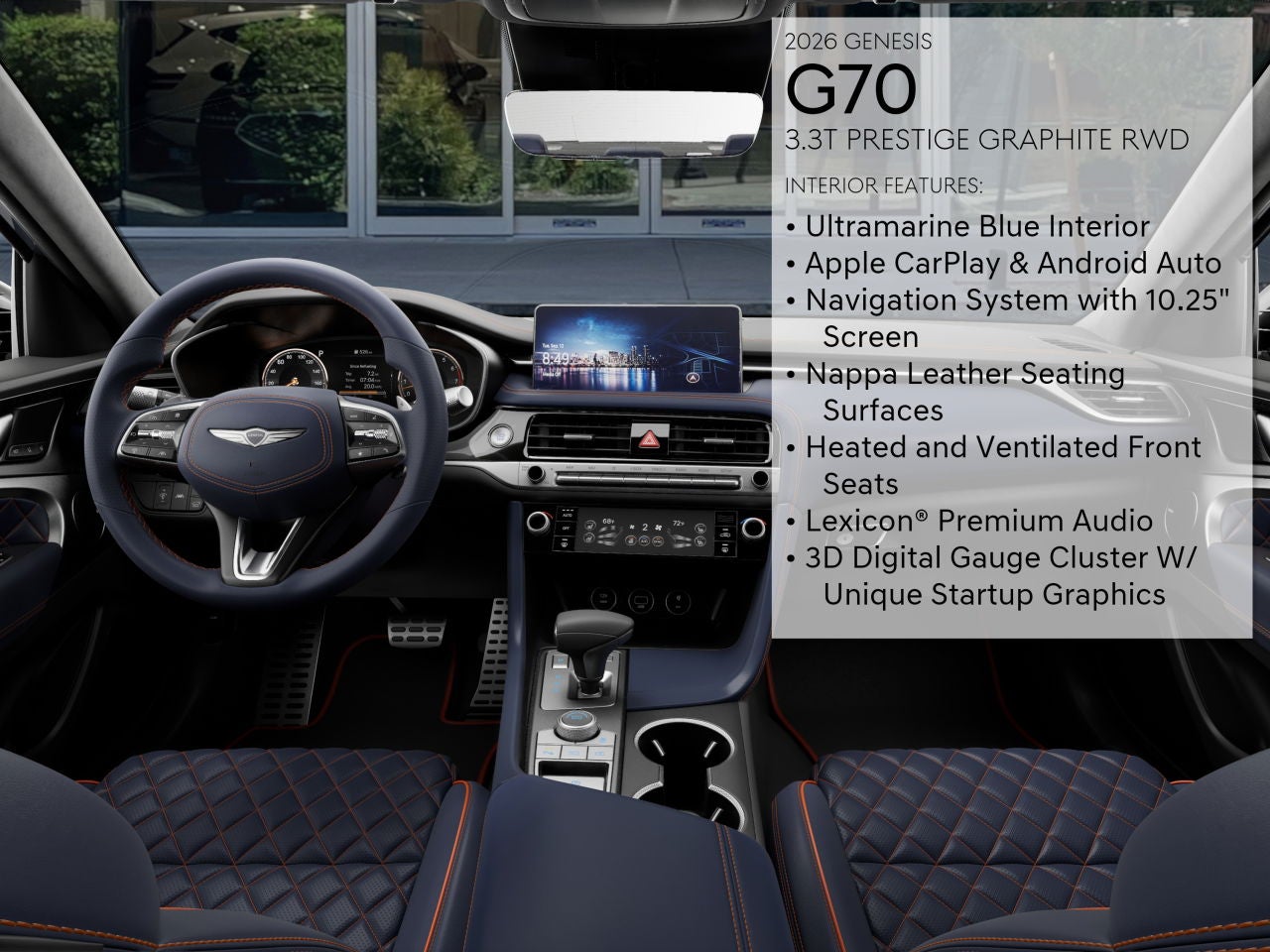 2026 Genesis G70 3.3T PRESTIGE GRAPHITE