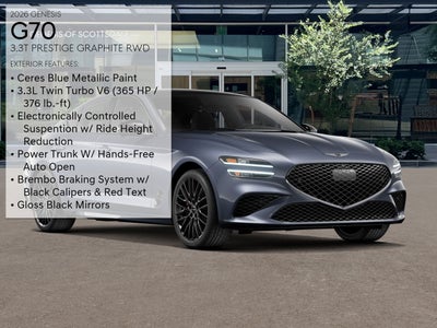 2026 Genesis G70 3.3T PRESTIGE GRAPHITE