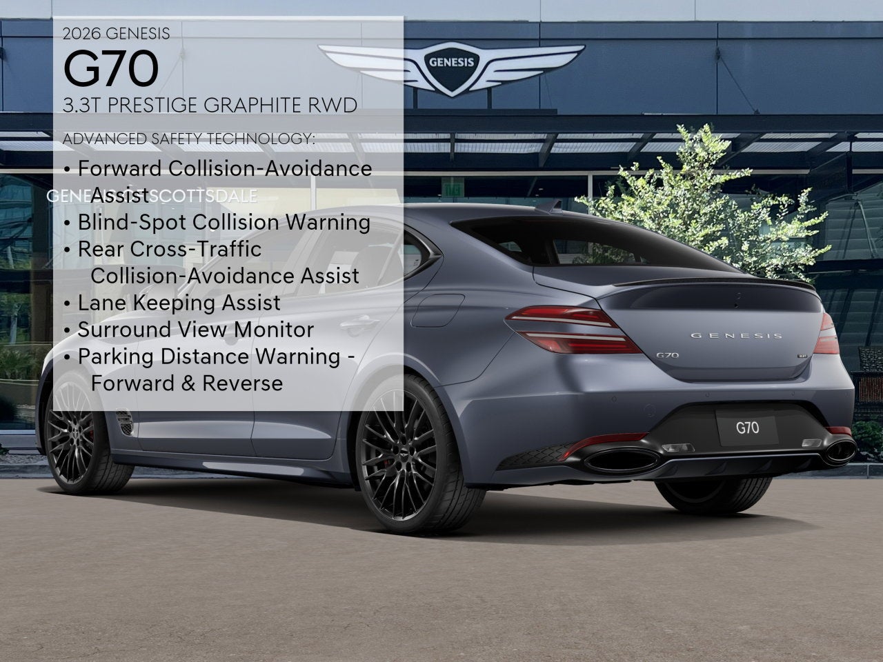 2026 Genesis G70 3.3T PRESTIGE GRAPHITE