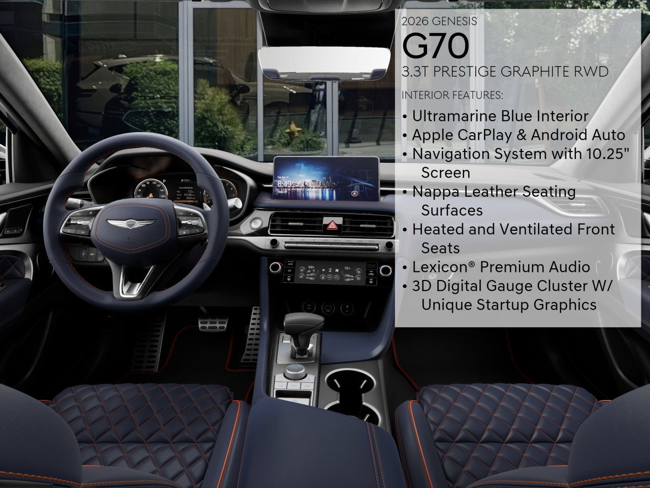 2026 Genesis G70 3.3T PRESTIGE GRAPHITE