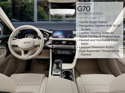 2026 Genesis G70 2.5T Prestige