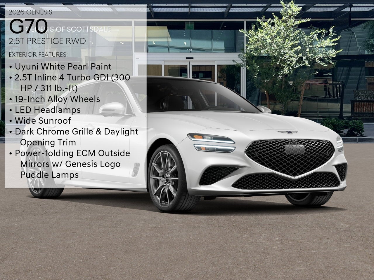 2026 Genesis G70 2.5T Prestige