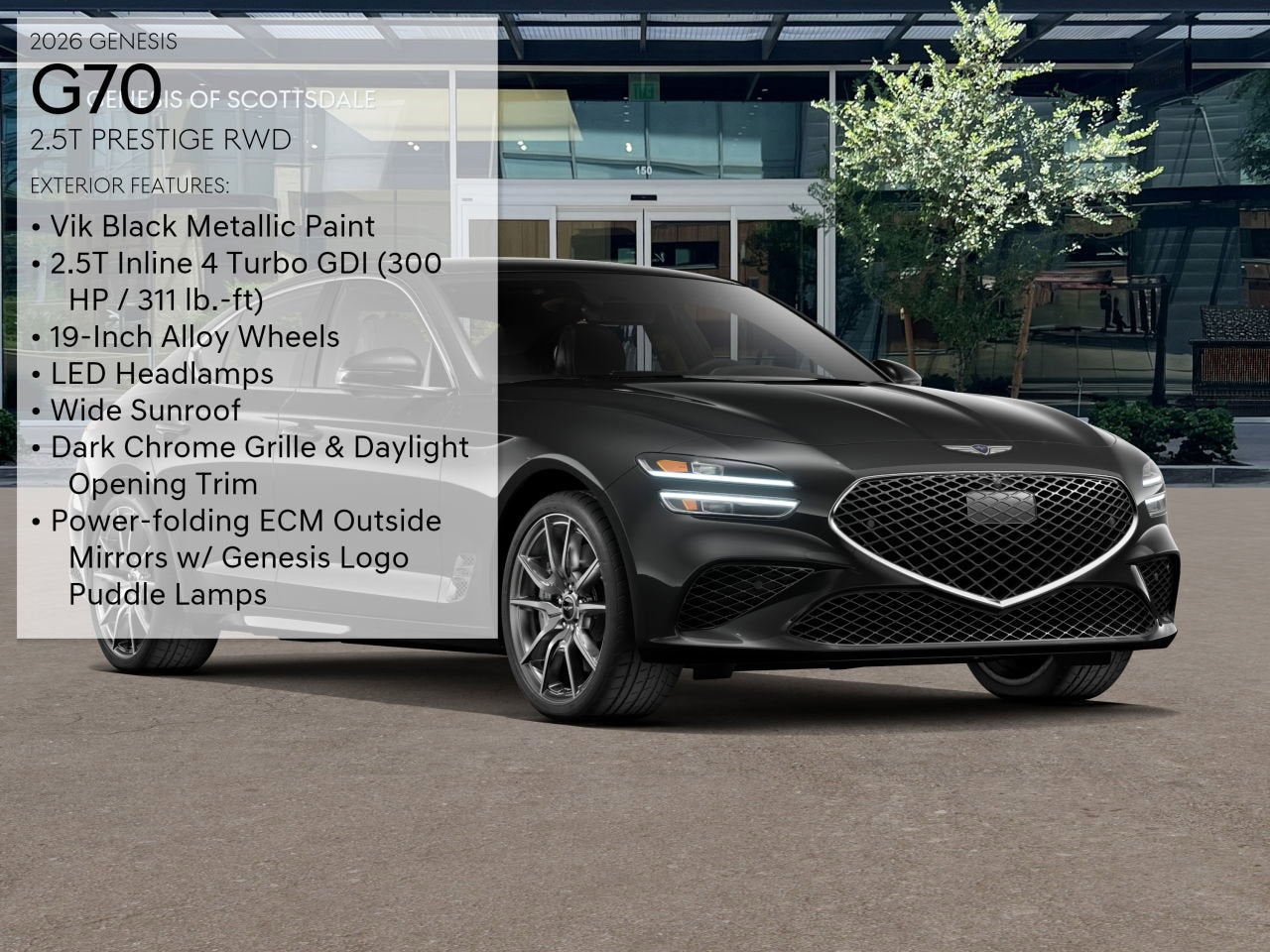 2026 Genesis G70 2.5T PRESTIGE