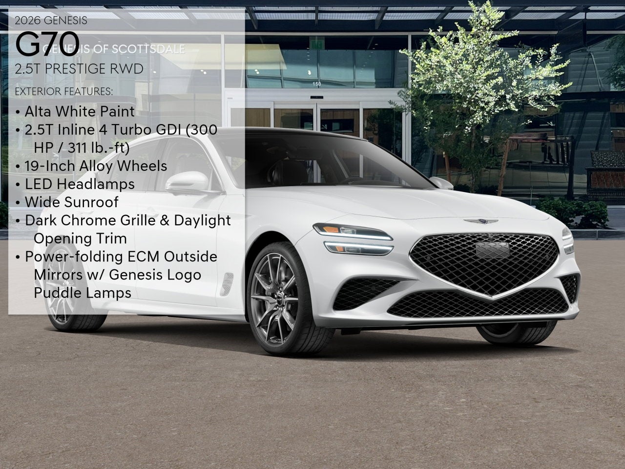 2026 Genesis G70 2.5T PRESTIGE