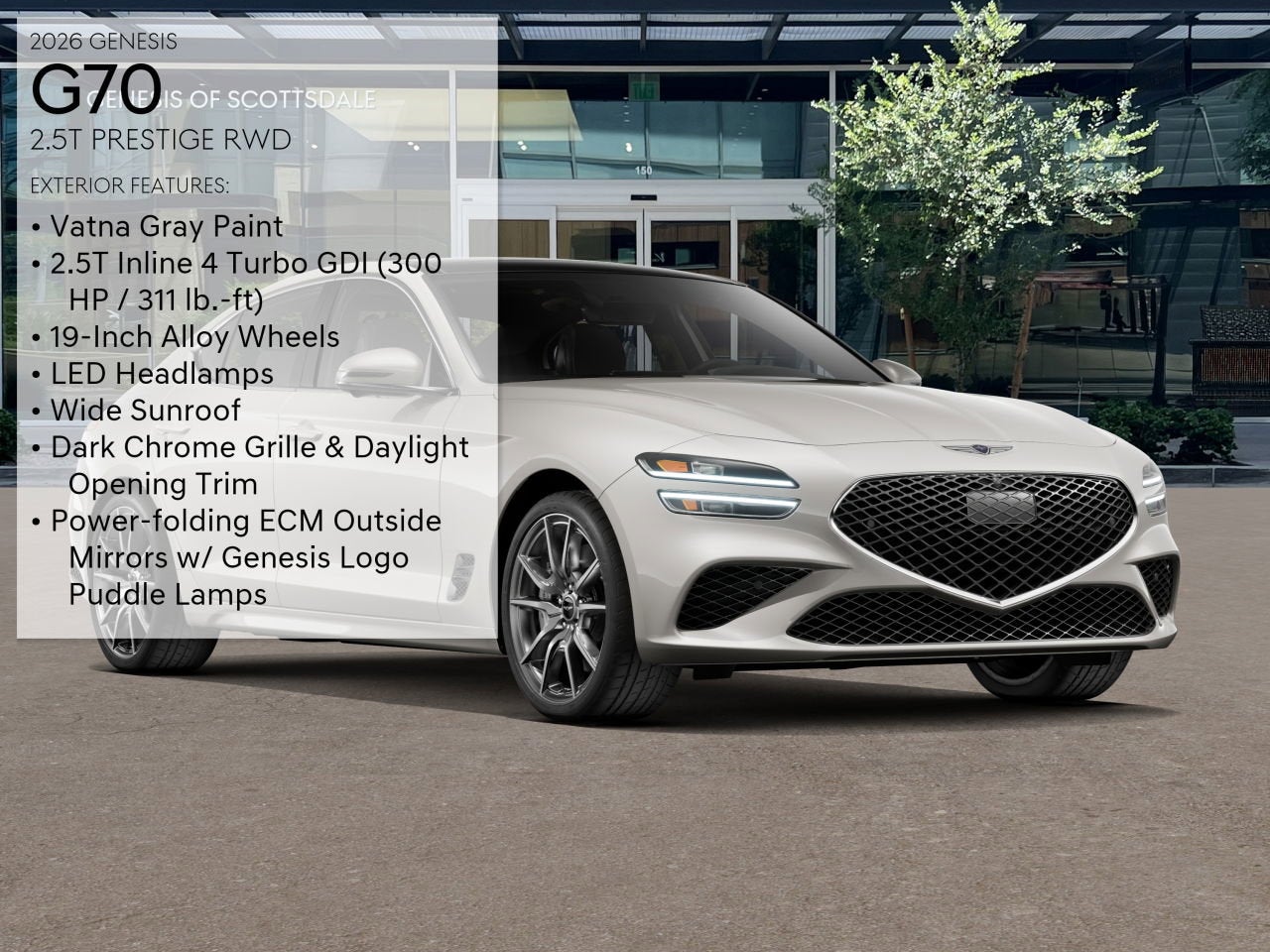 2026 Genesis G70 2.5T PRESTIGE