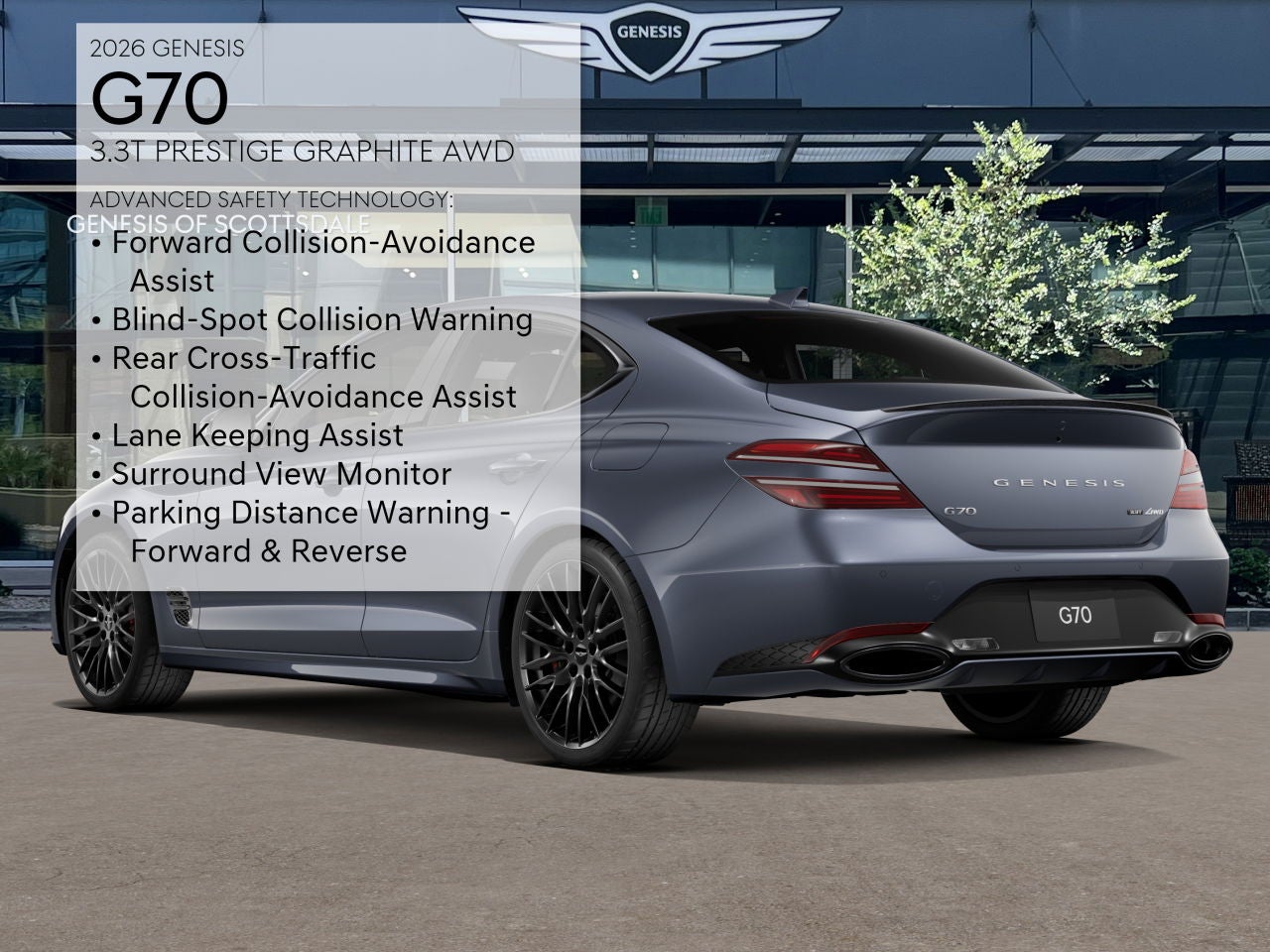 2026 Genesis G70 3.3T PRESTIGE GRAPHITE