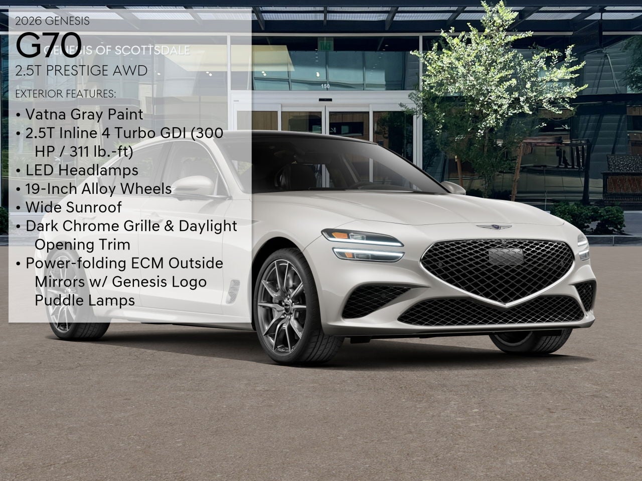 2026 Genesis G70 2.5T PRESTIGE