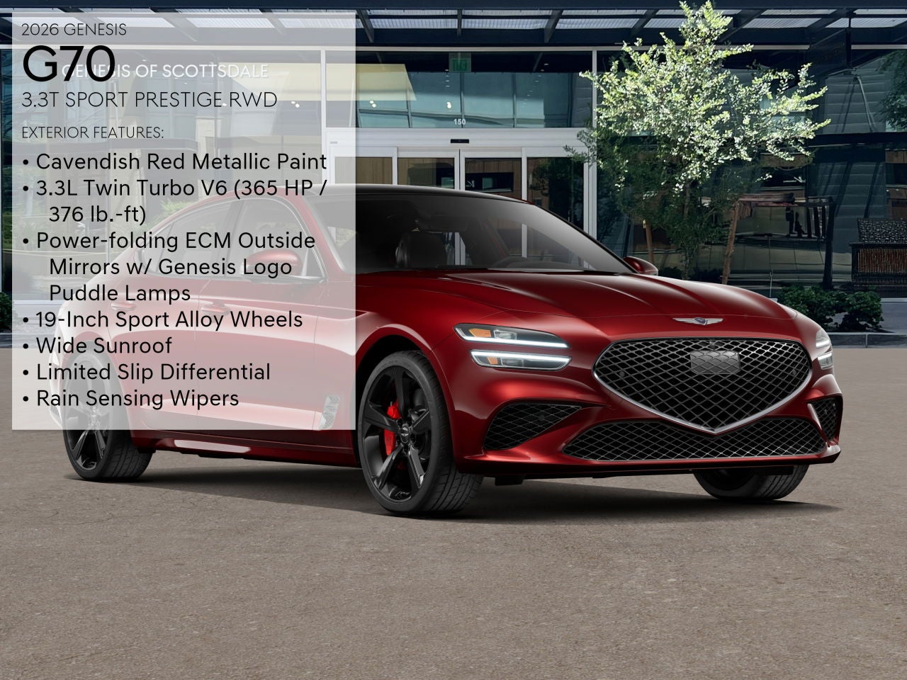 2026 Genesis G70 3.3T SPORT PRESTIGE