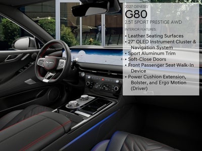 2027 Genesis G80 2.5T Sport Prestige