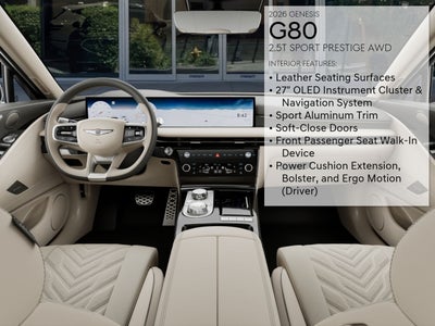 2026 Genesis G80 2.5T SPORT PRESTIGE