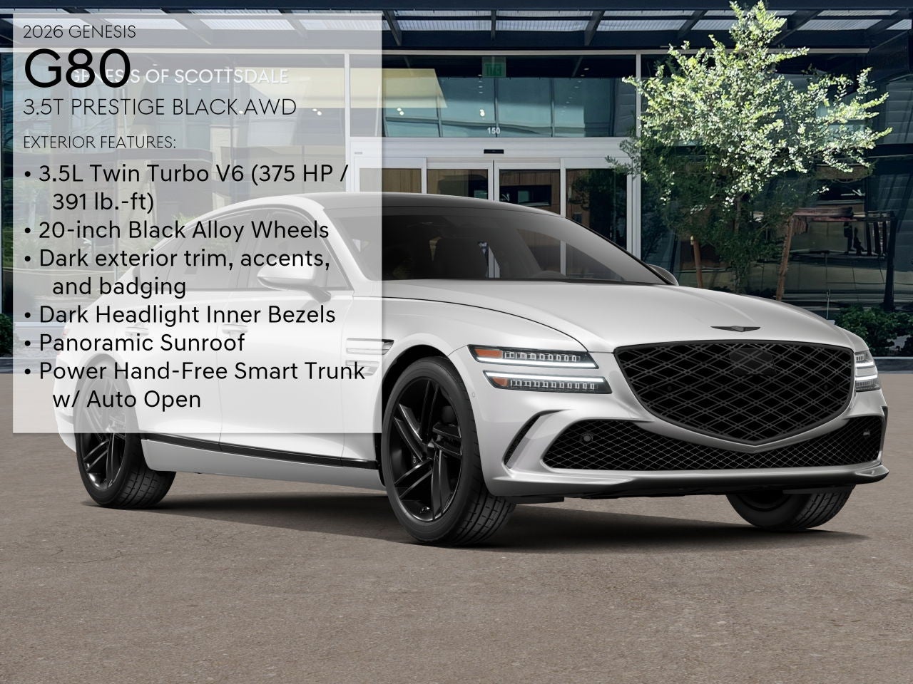 2026 Genesis G80 3.5T PRESTIGE BLACK