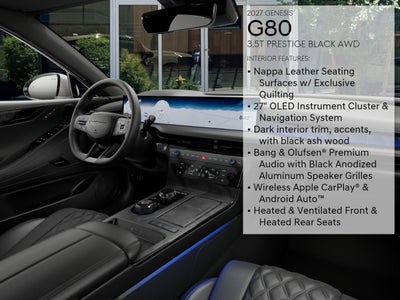 2027 Genesis G80 35TPRSTBLK