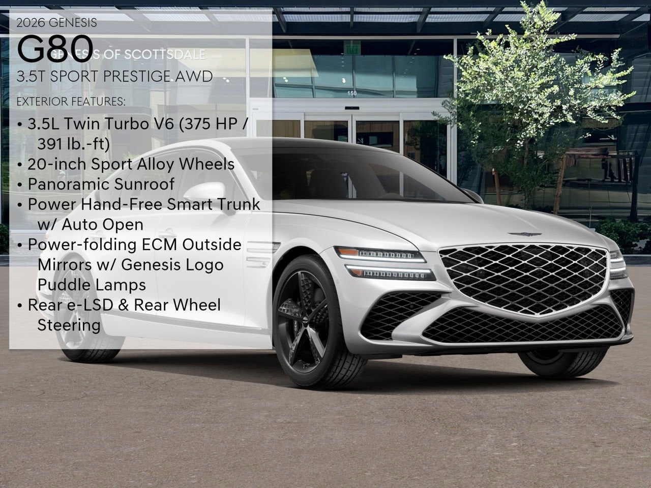 2026 Genesis G80 3.5T SPORT PRESTIGE