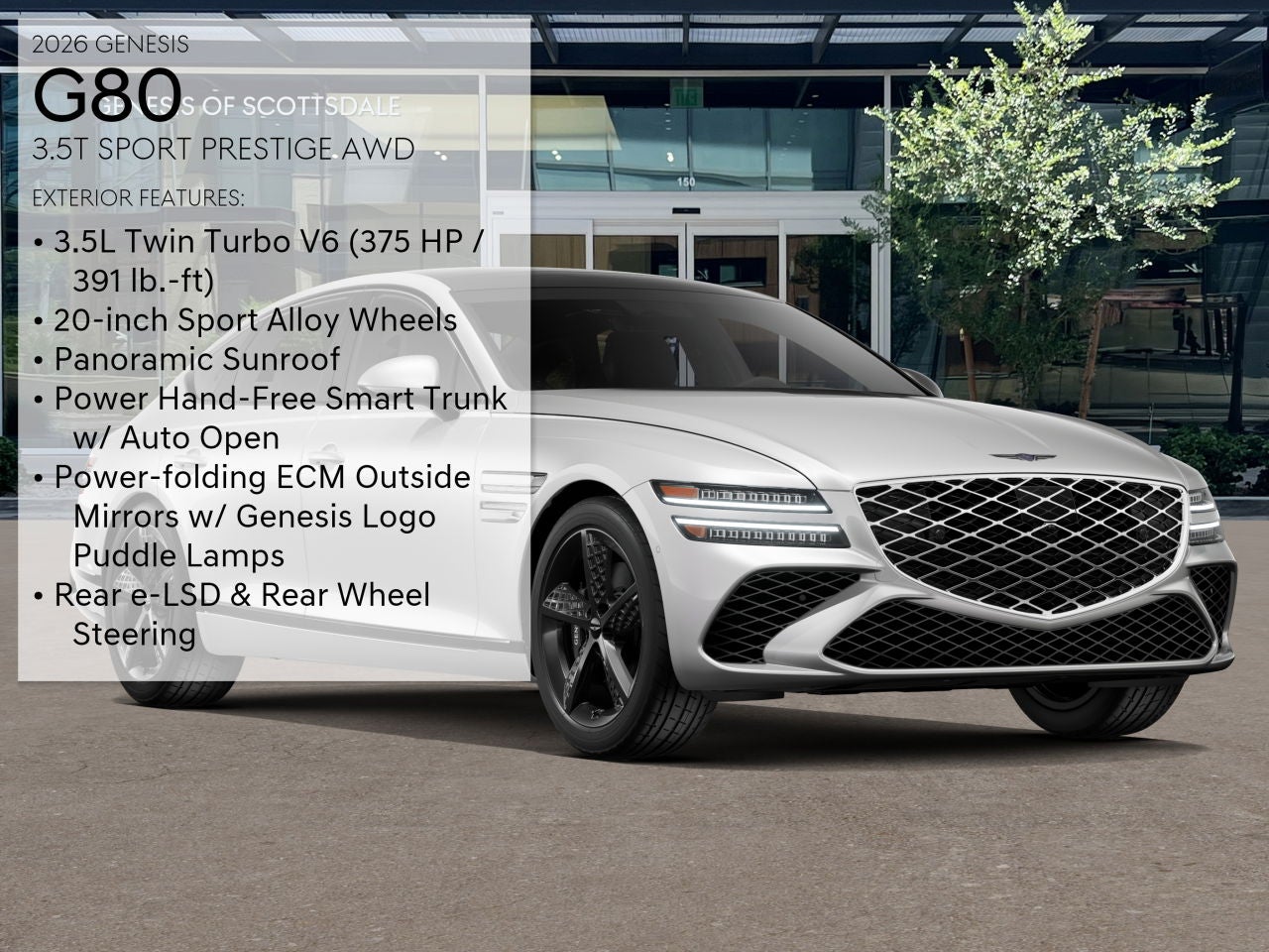 2026 Genesis G80 3.5T SPORT PRESTIGE