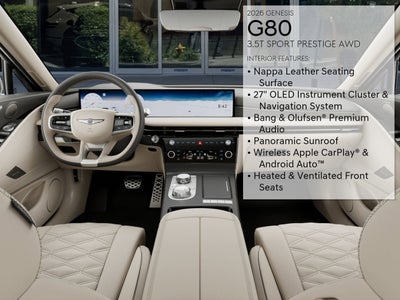 2026 Genesis G80 3.5T SPORT PRESTIGE