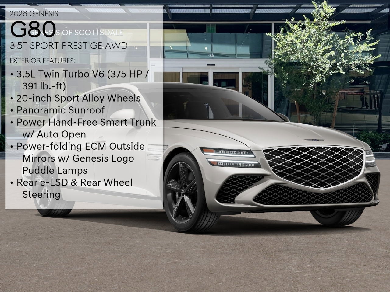 2026 Genesis G80 3.5T SPORT PRESTIGE