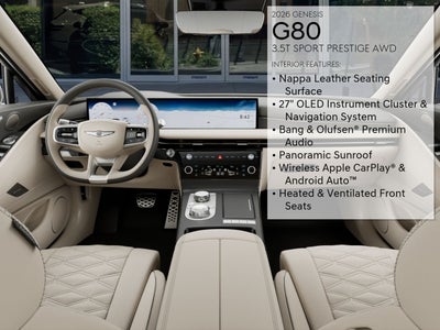 2026 Genesis G80 3.5T SPORT PRESTIGE