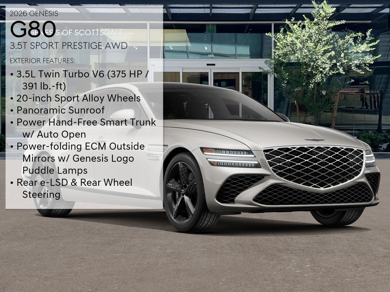 2026 Genesis G80 3.5T SPORT PRESTIGE