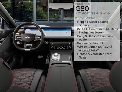2026 Genesis G80 3.5T SPORT PRESTIGE