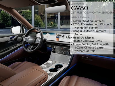 2027 Genesis GV80 2.5T PRESTIGE