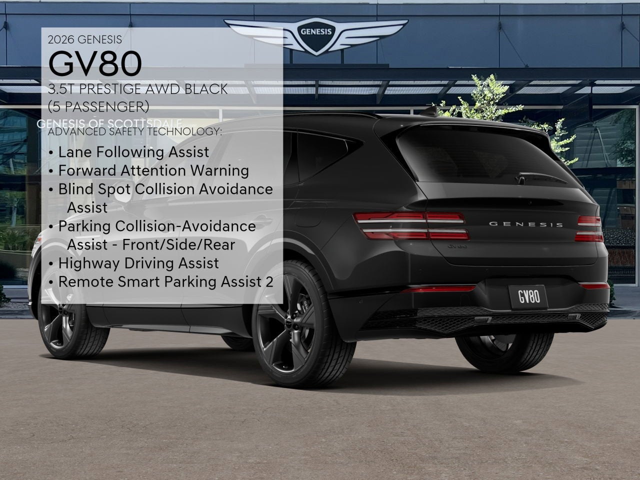 2026 Genesis GV80 3.5T PRESTIGE BLACK