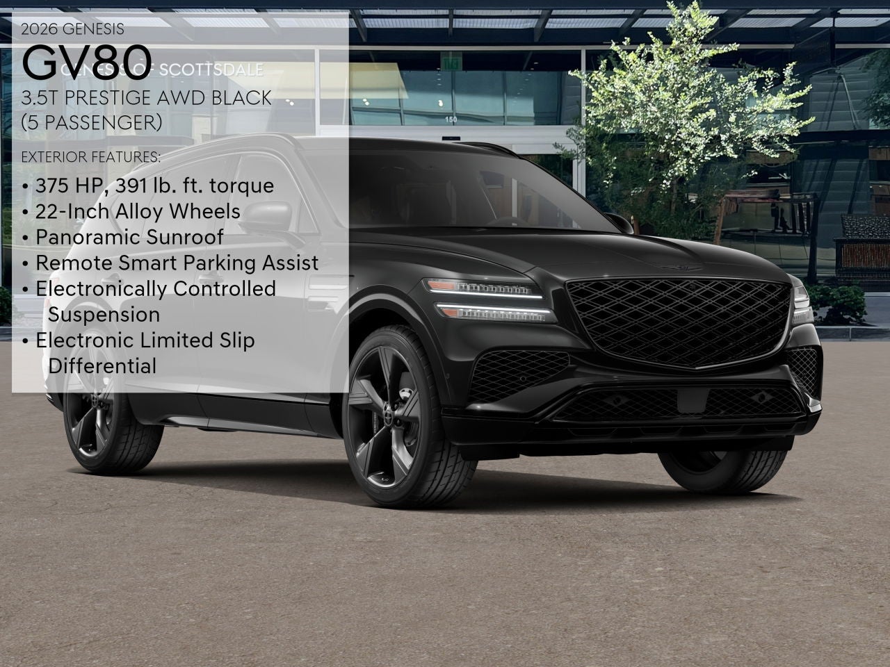 2026 Genesis GV80 3.5T PRESTIGE BLACK