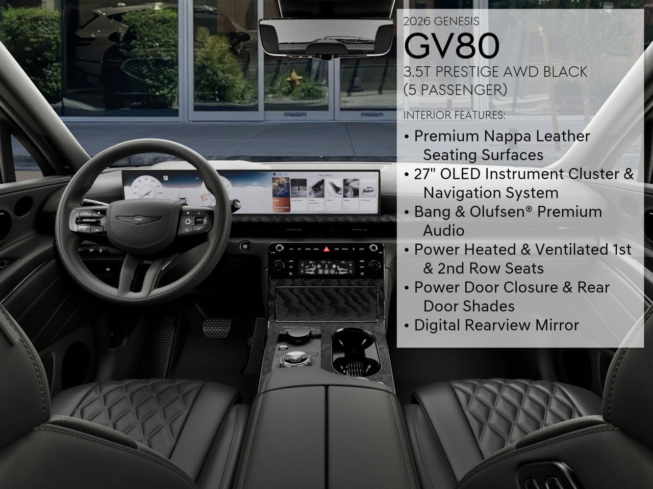 2026 Genesis GV80 2.5T PRESTIGE BLACK