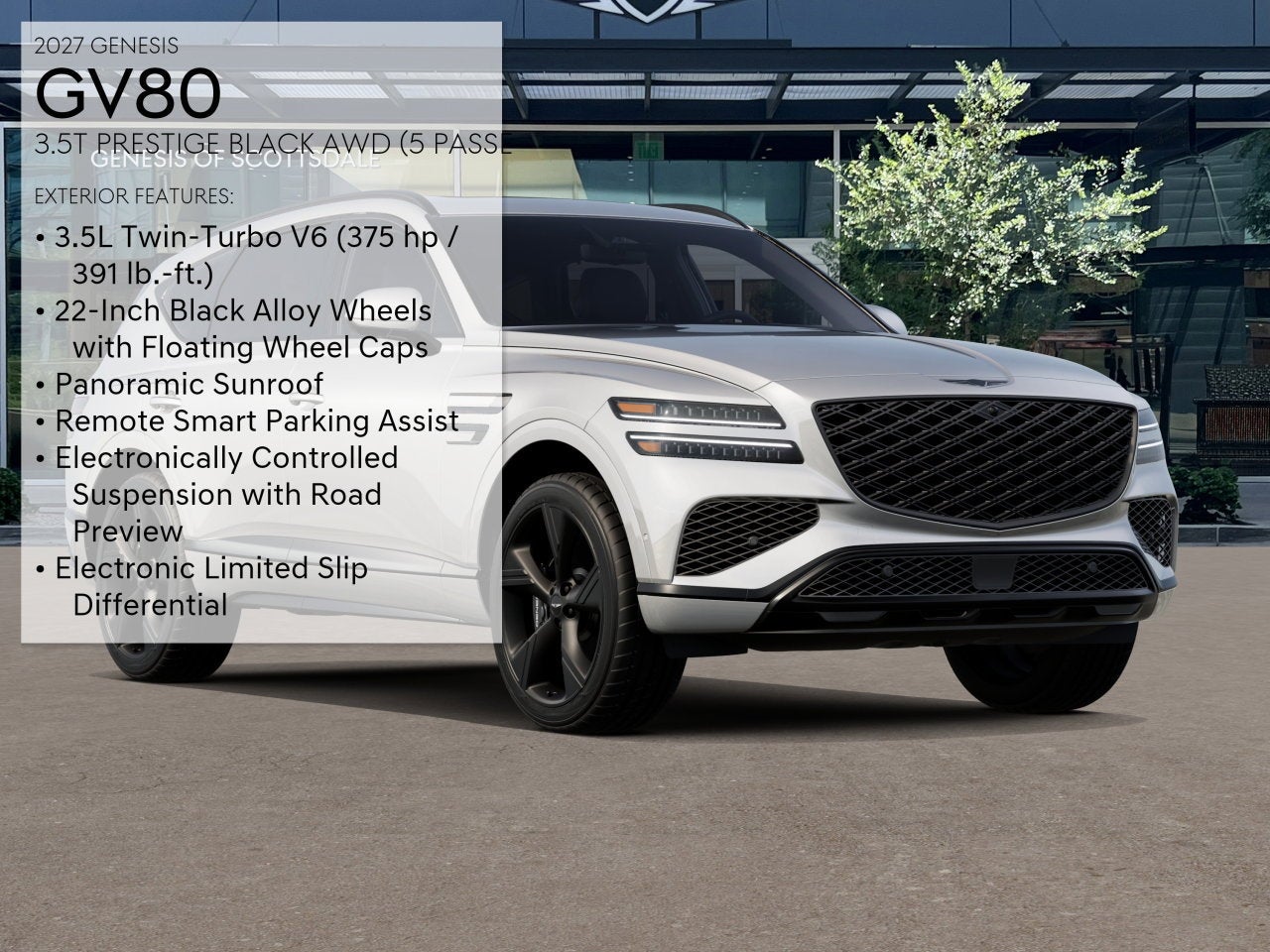 2027 Genesis GV80 3.5T PRESTIGE BLACK