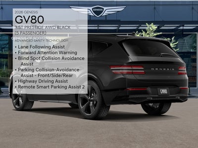 2026 Genesis GV80 2.5T PRESTIGE BLACK
