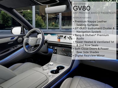2027 Genesis GV80 3.5T PRESTIGE