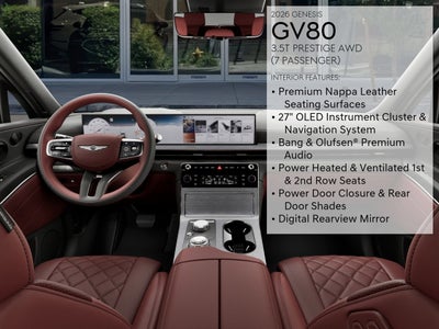 2026 Genesis GV80 3.5T Prestige